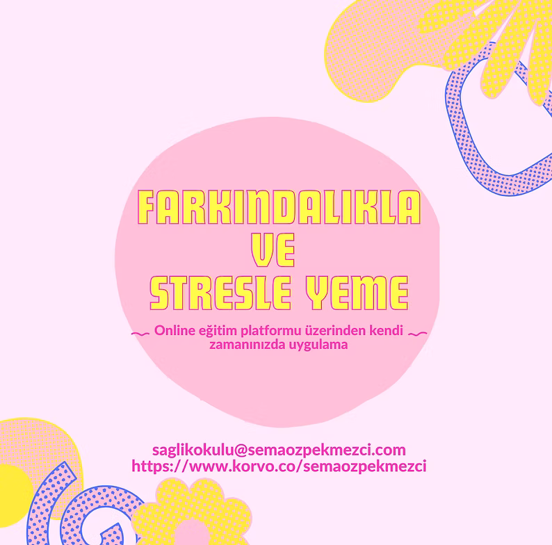 farkındalıkla ve stresle yeme afiş