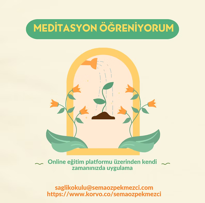 meditasyon öğreniyorum afiş