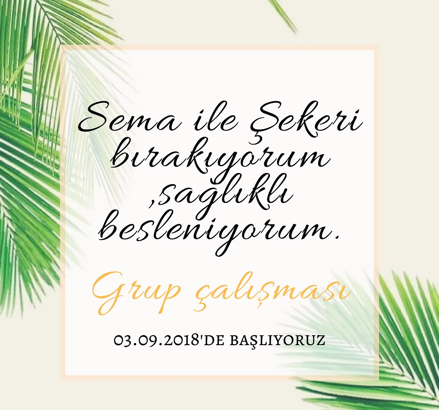 Şekeri Bırakıyorum, Sağlıklı Besleniyorum Grubu 3