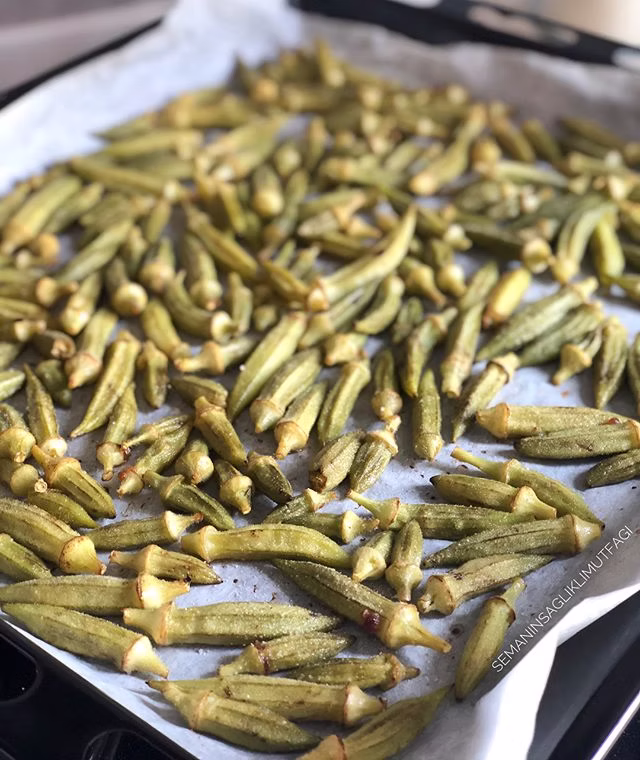 Fırında Bamya Fırında Bamya