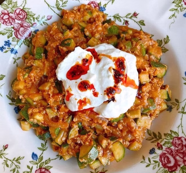 Kabaklı Yulaf Pilavı Kabaklı Yulaf Pilavı